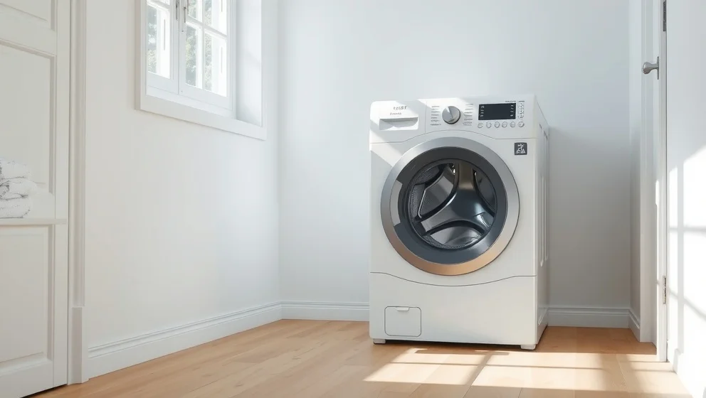 En kombinerad tvättmaskin torktumlare sparar plats