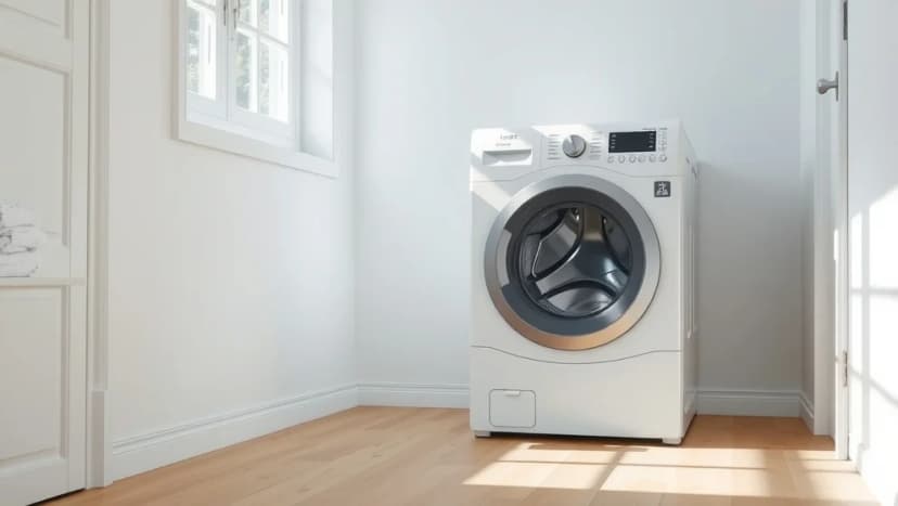 En kombinerad tvättmaskin torktumlare sparar plats