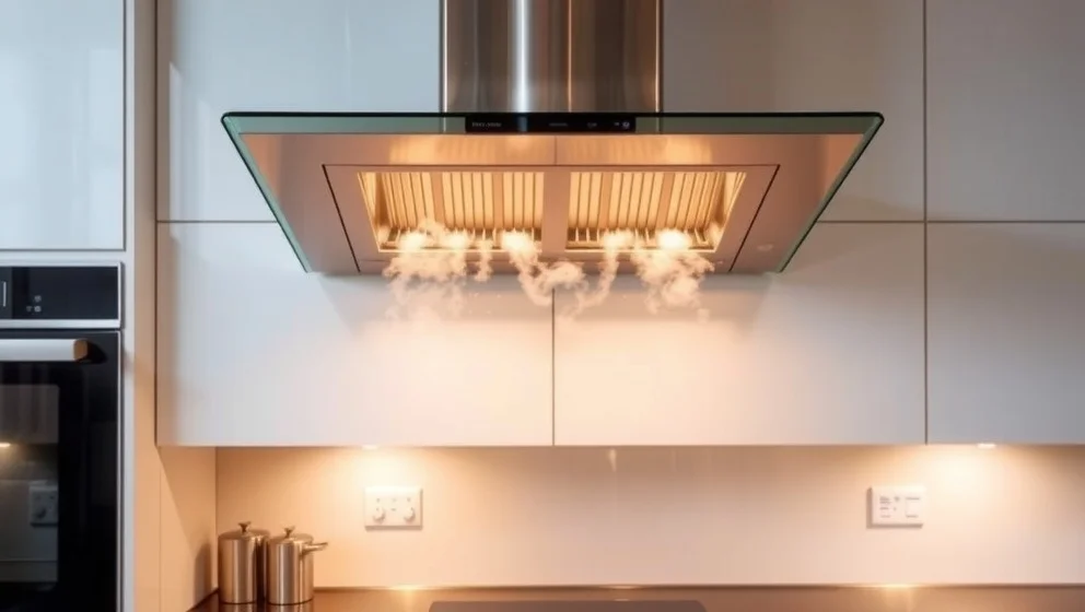 Spishäll med fläkt förbättrar luften i köket